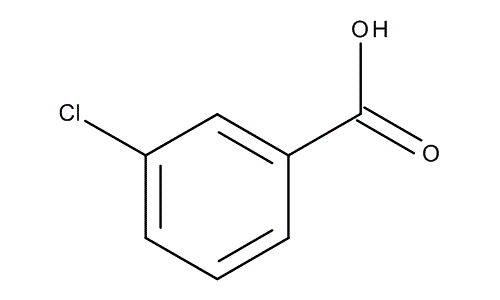 3-Chlorobenzoic acid, molecular structure