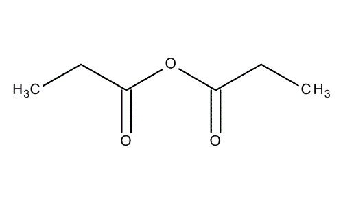 Propionic anhydride, molecular structure