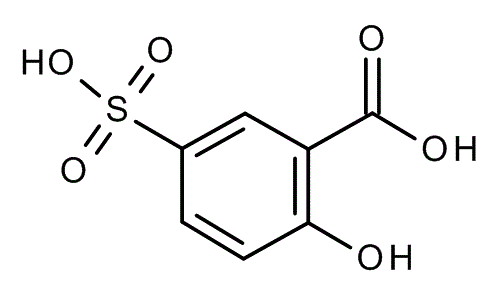 5-Sulfosalicylic acid dihydrate, molecular structure