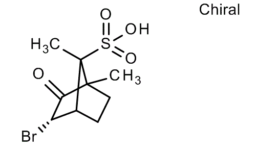 (1R)-(+)-3-endo-Bromocamphor-8-sulfonic acid monohydrate, molecular structure