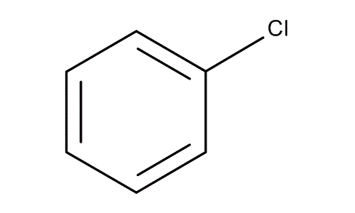 Chlorobenzene, molecular structure