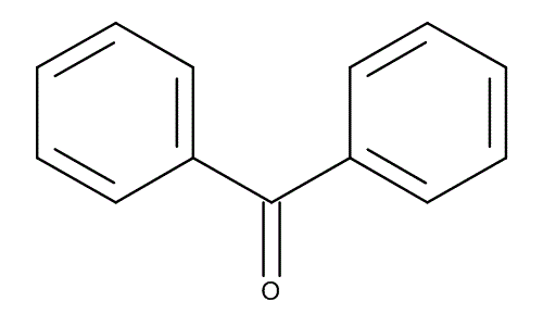 Benzophenone, molecular structure