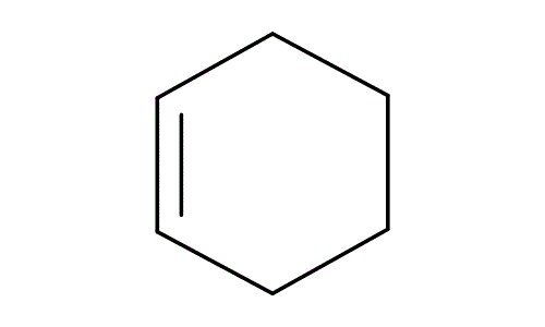 Cyclohexene, molecular structure