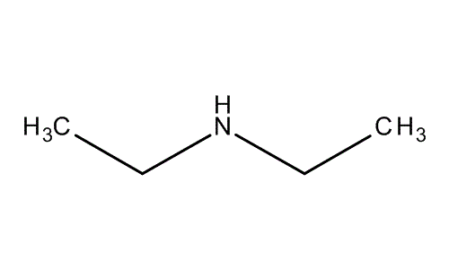 Diethylamine, molecular structure