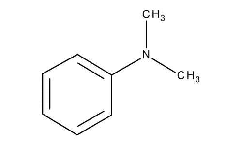 N,N-Dimethylaniline, molecular structure