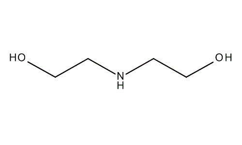 Diethanolamine, molecular structure