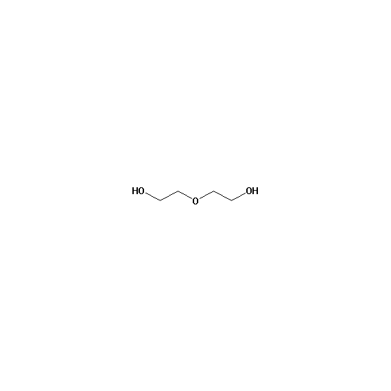 Diethylene glycol, molecular structure