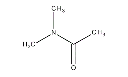 N,N-Dimethylacetamide, molecular structure