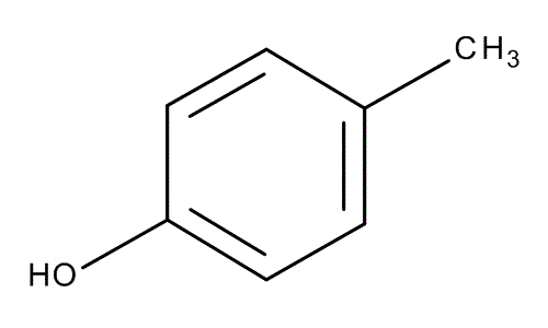 p-Cresol, molecular structure