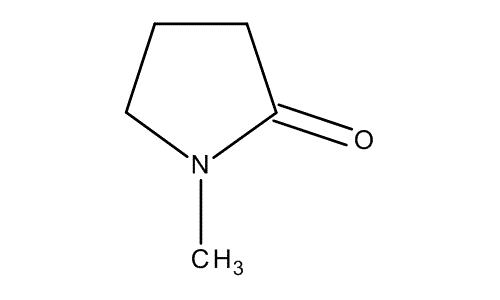 1-Methyl-2-pyrrolidone, molecular structure