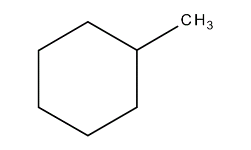 Methylcyclohexane, molecular structure