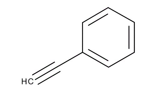 Phenylacetylene, molecular structure