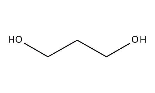 1,3-Propanediol, molecular structure
