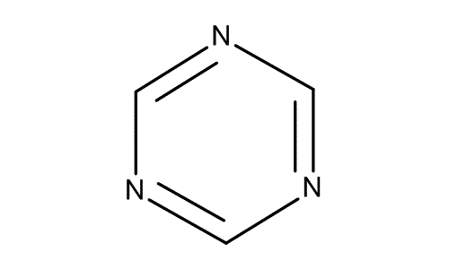 1,3,5-Triazine, molecular structure