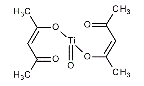 Titanyl acetylacetonate, molecular structure