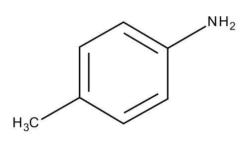 p-Toluidine, molecular structure