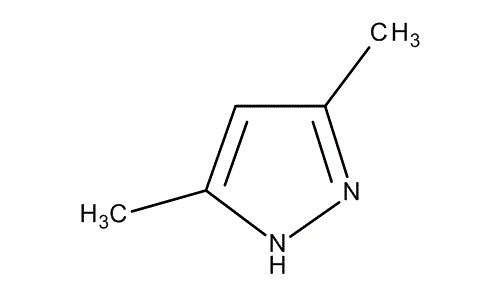 3,5-Dimethylpyrazol, molecular structure