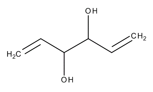 1,5-Hexadiene-3,4-diol, molecular structure