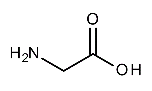 Glycine, molecular structure