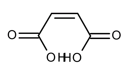 Maleic acid, molecular structure