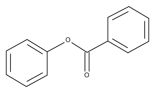 Phenyl benzoate, molecular structure
