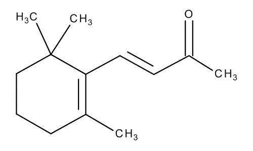 ß-Ionone, molecular structure