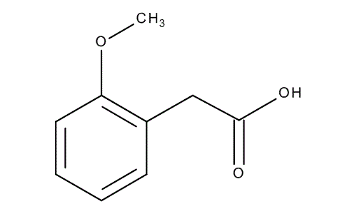 2-Methoxyphenylacetic acid, molecular structure