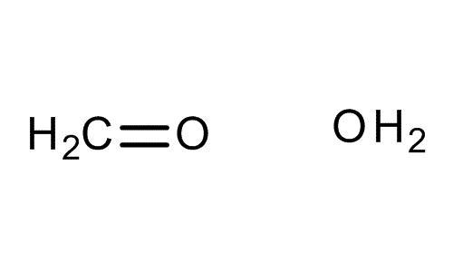 Formaldehyde solution 37%, molecular structure