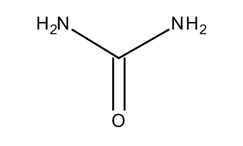 Urea, molecular structure