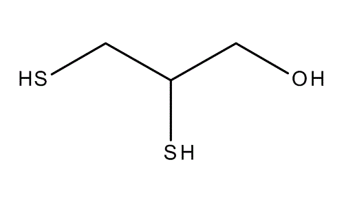 2,3-Dimercapto-1-propanol, molecular structure