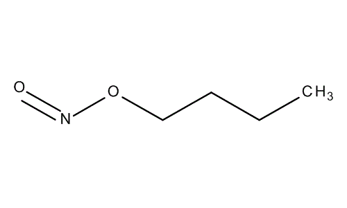 Butyl nitrite, molecular structure
