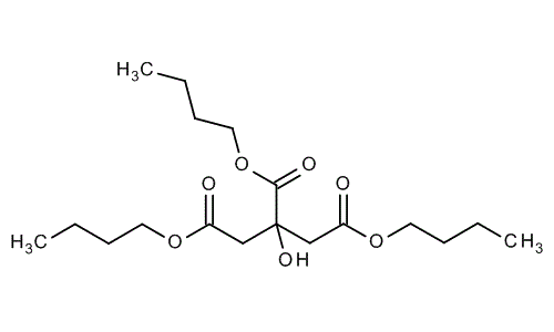 Tributyl citrate, molecular structure