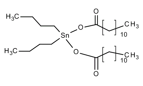 Dibutyltin dilaurate, molecular structure
