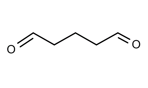 Glutardialdehyde, molecular structure