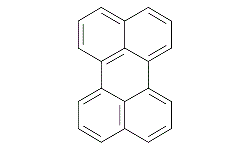Perylen, molecular structure