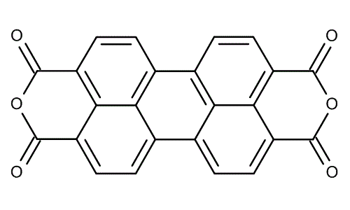 Perylen-3,4,9,10-tetracarbonsäure-3,4:9,10-dianhydrid, molecular structure