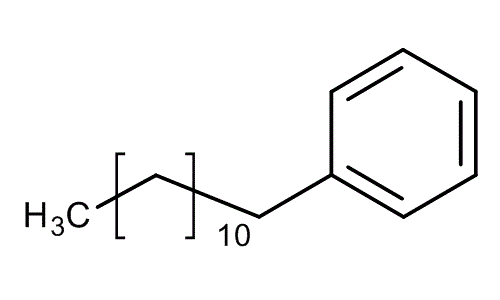 1-Phenyldodecane, molecular structure