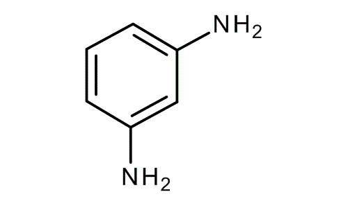 1,3-Phenylenediamine, molecular structure