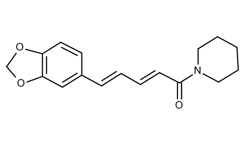 Piperine, molecular structure