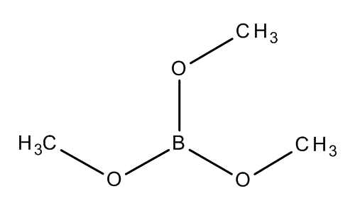 Trimethyl borate, molecular structure