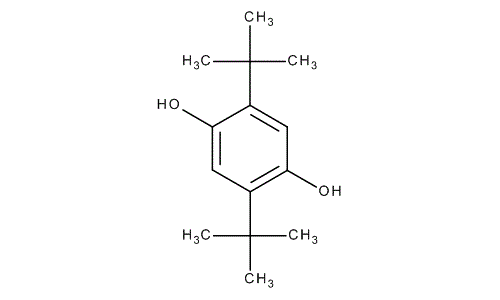 2,5-Di-tert-butylhydroquinone, molecular structure