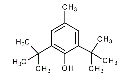 2,6-Di-tert-butyl-4-methylphenol, molecular structure