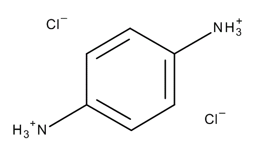 1,4-Phenylenediammonium dichloride, molecular structure