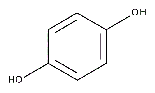 Hydroquinone, molecular structure