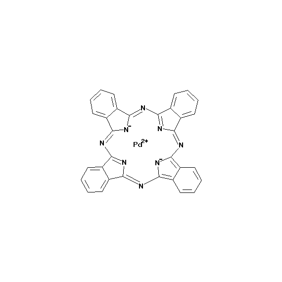 Paladio ftalocianina, molecular structure