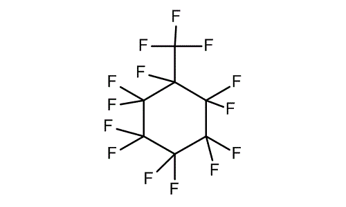 Perfluoromethylcyclohexane, molecular structure