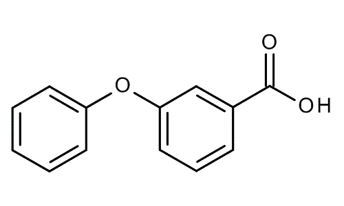 3-Phenoxybenzoic acid, molecular structure