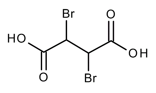 2,3-Dibromosuccinic acid, molecular structure