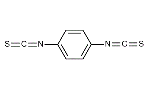 1,4-Phenylene diisothiocyanate, molecular structure