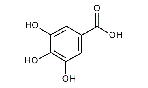 Gallic acid, molecular structure